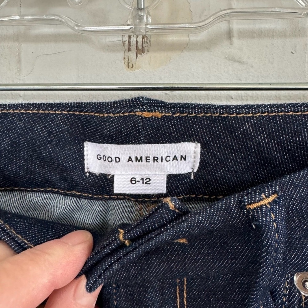 Good American x Calik Denim Always Fits Classic Bootcut Jeans size 6-12 - Picture 3 of 5